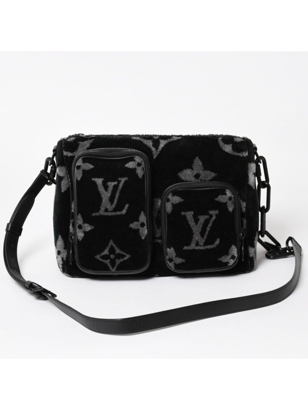 Louis Vuitton Keepall Bandouliere 25 Boston Bag Monogram Eclipse Tuffetage
